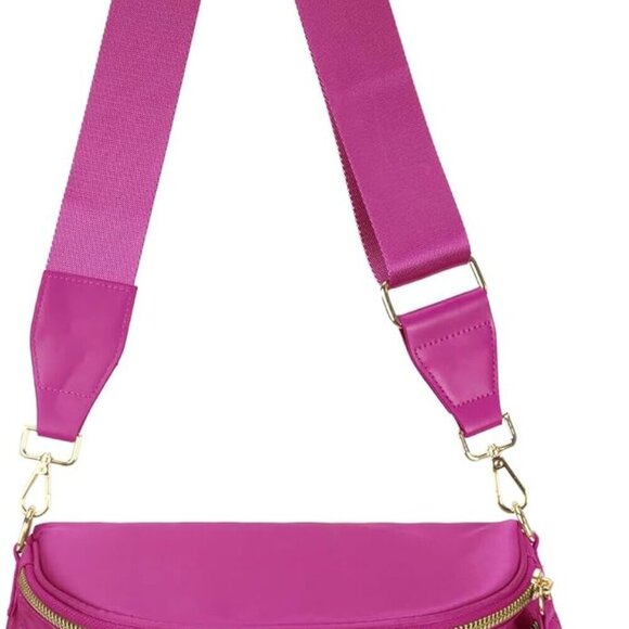 Nylon Crossbody Bag Womens Large Capacity Trendy Shoulder Purse Durable Stylish